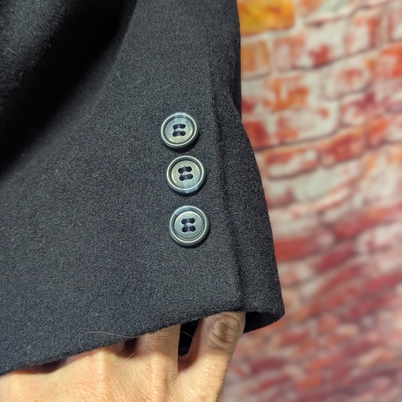 Vintage LL bean wool navy blazer 16P - Picture 2 of 4